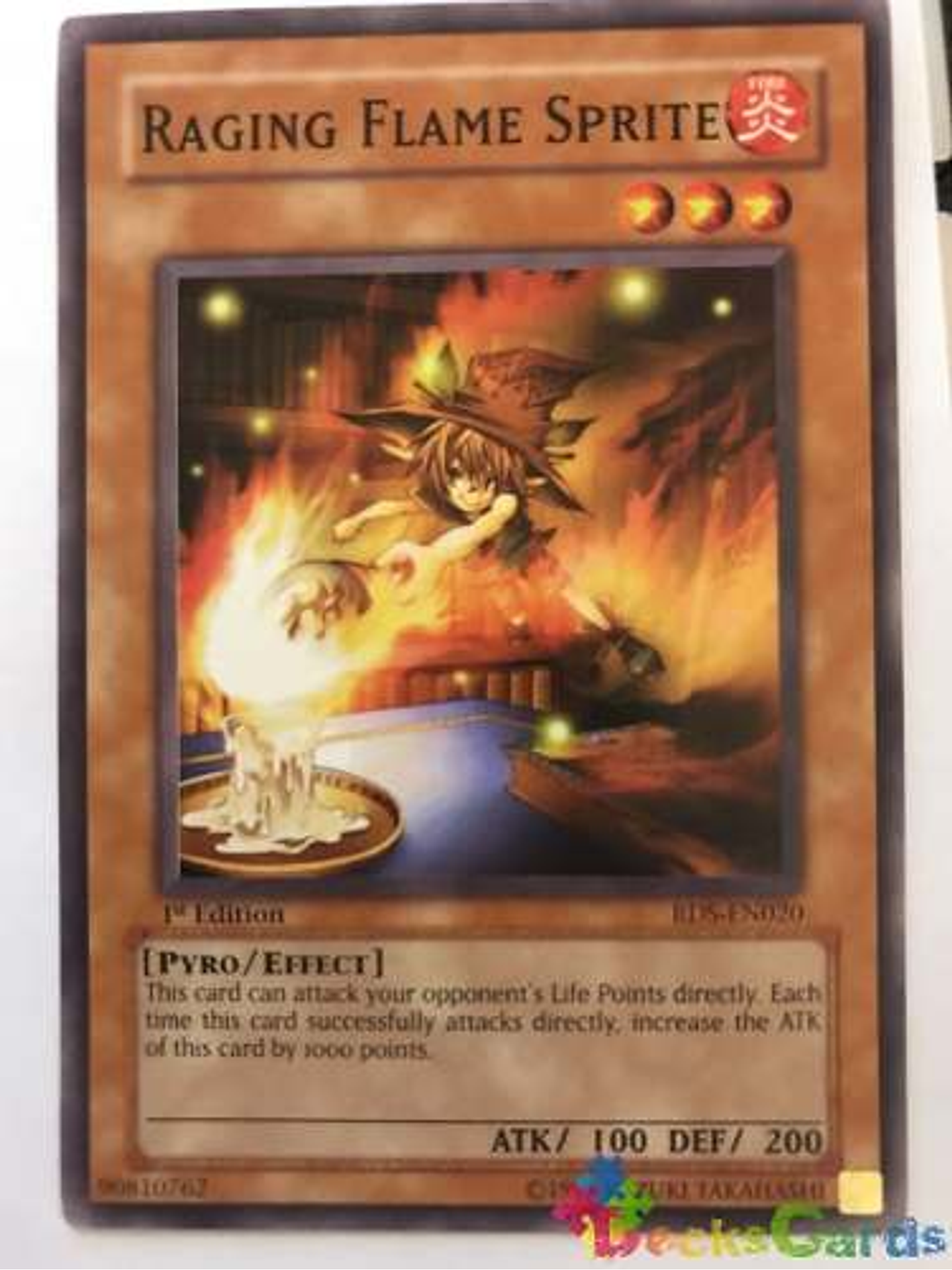 Raging Flame Sprite - rds-en020 - Common 1st Edition 1