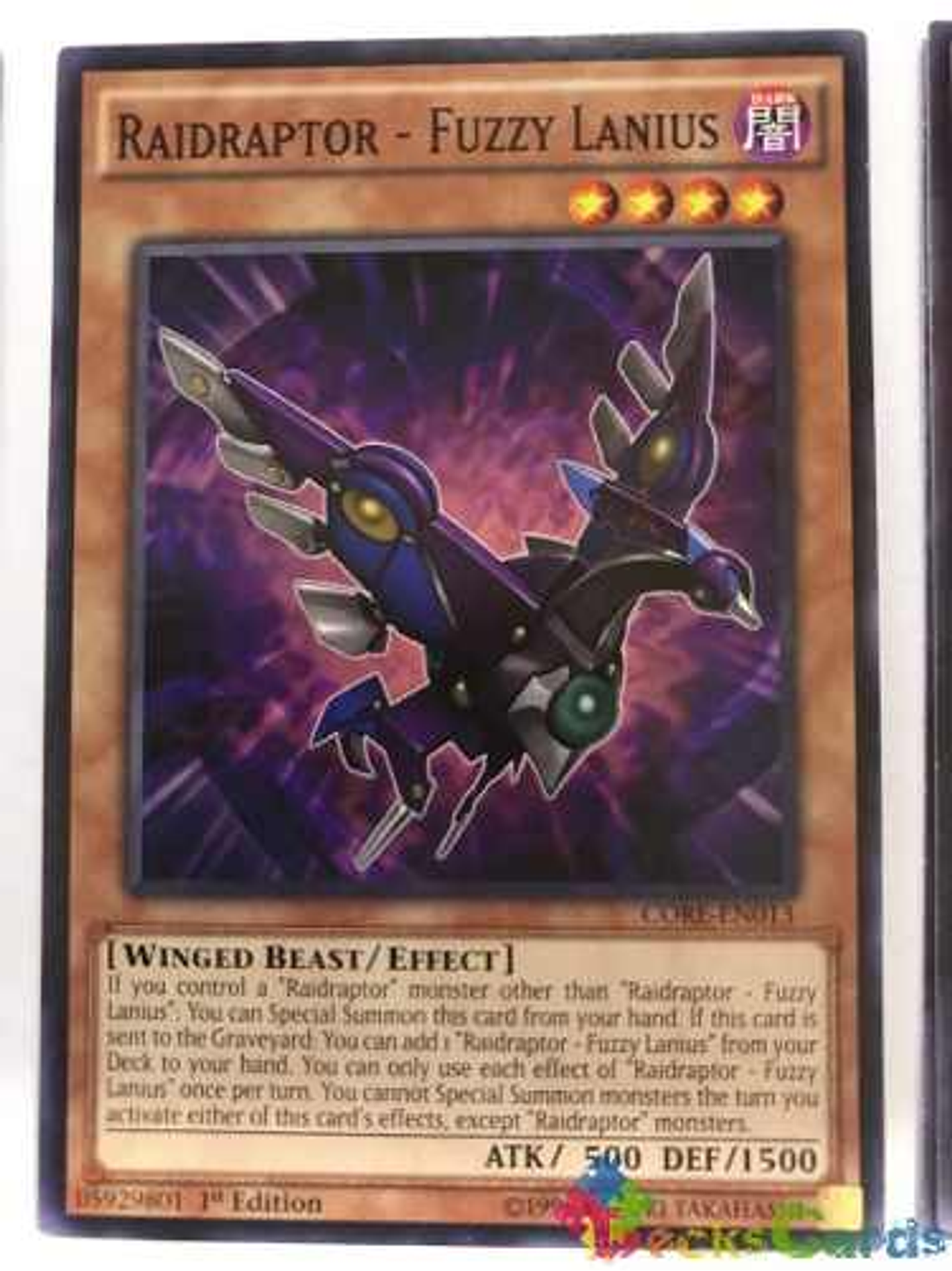 Raidraptor - Fuzzy Lanius - core-en013 - Common 1st Edition 1