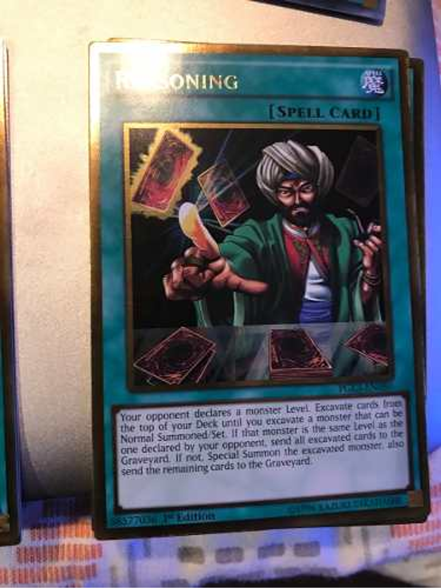 Reasoning - pgl3-en080 - Gold Rare 1st Edition 1
