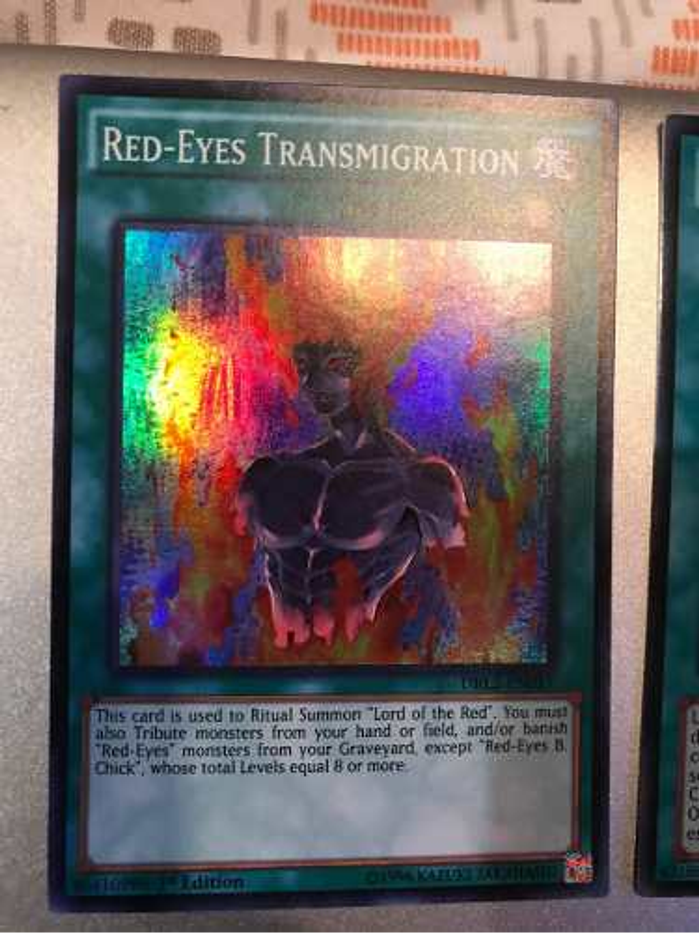 Red-eyes Transmigration - drl2-en017 - Super Rare 1st Edition 1