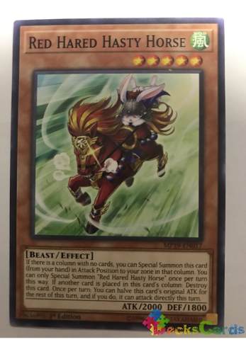 Red Hared Hasty Horse - mp19-en017 - Common 1st Edition