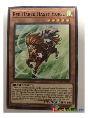 Red Hared Hasty Horse - mp19-en017 - Common 1st Edition