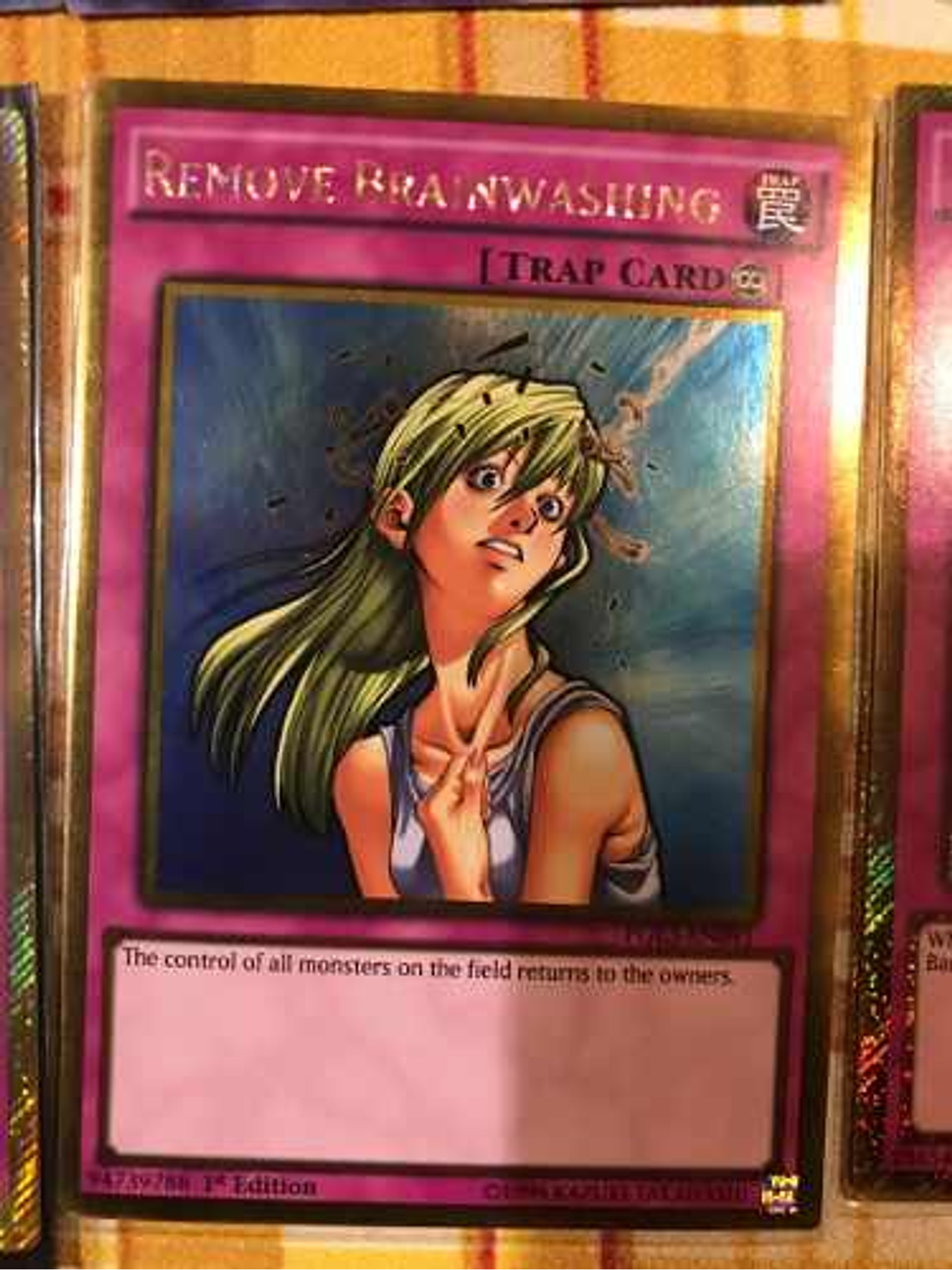 Remove Brainwashing - pgl3-en091 - Gold Rare 1st Edition 1