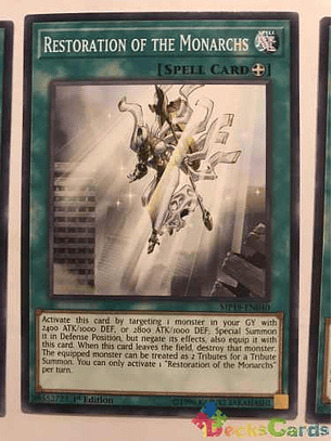 Restoration Of The Monarchs - mp19-en040 - Common 1st Edition
