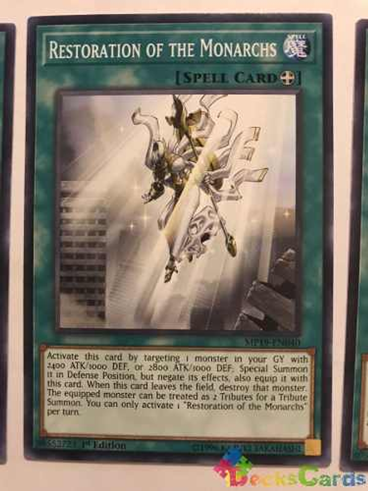 Restoration Of The Monarchs - mp19-en040 - Common 1st Edition 1