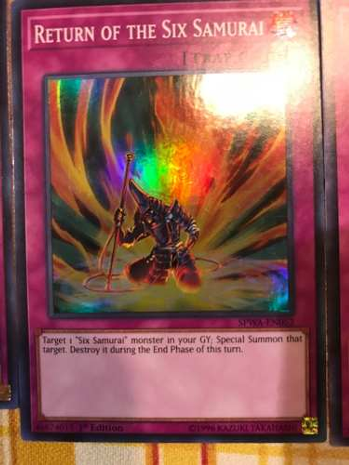 Return Of The Six Samurai - spwa-en052 - Super Rare 1st Edit 1