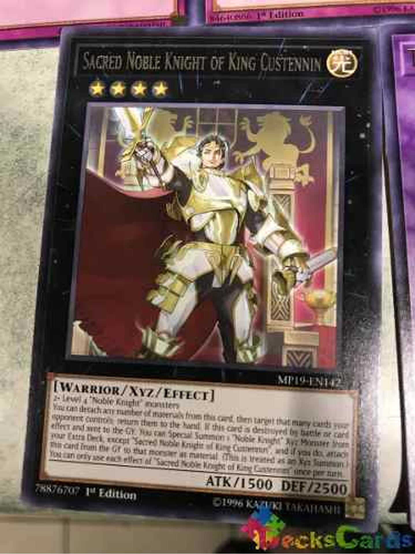 Sacred Noble Knight Of King Custennin - mp19-en142 - Rare 1st Edition 1