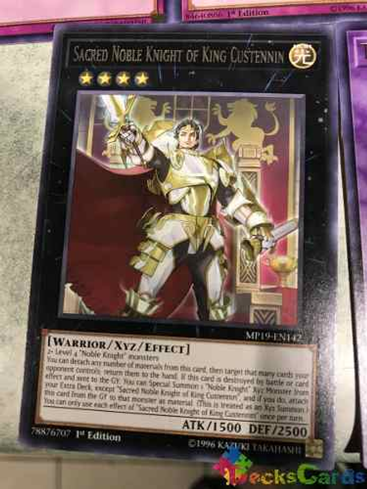 Sacred Noble Knight Of King Custennin - mp19-en142 - Rare 1st Edition 1