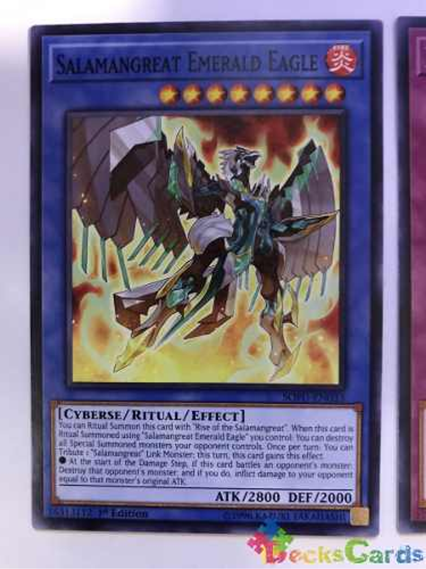 Salamangreat Emerald Eagle - sofu-en033 - Common 1st Edition 1