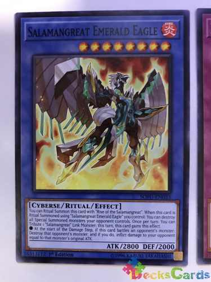 Salamangreat Emerald Eagle - sofu-en033 - Common 1st Edition 1