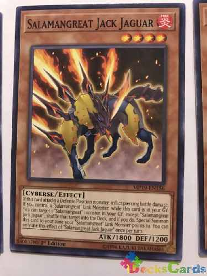 Salamangreat Jack Jaguar - mp19-en156 - Common 1st Edition 1