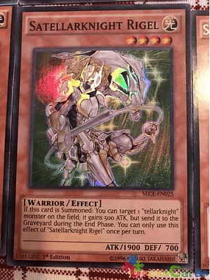 Satellarknight Rigel - sece-en025 - Super Rare 1st Edition