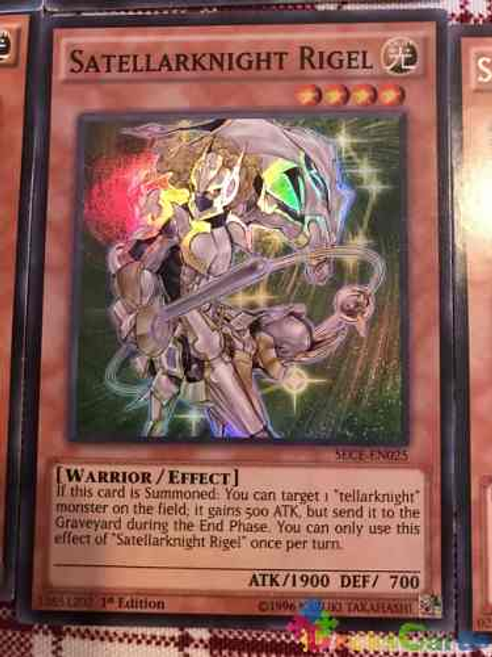 Satellarknight Rigel - sece-en025 - Super Rare 1st Edition 1