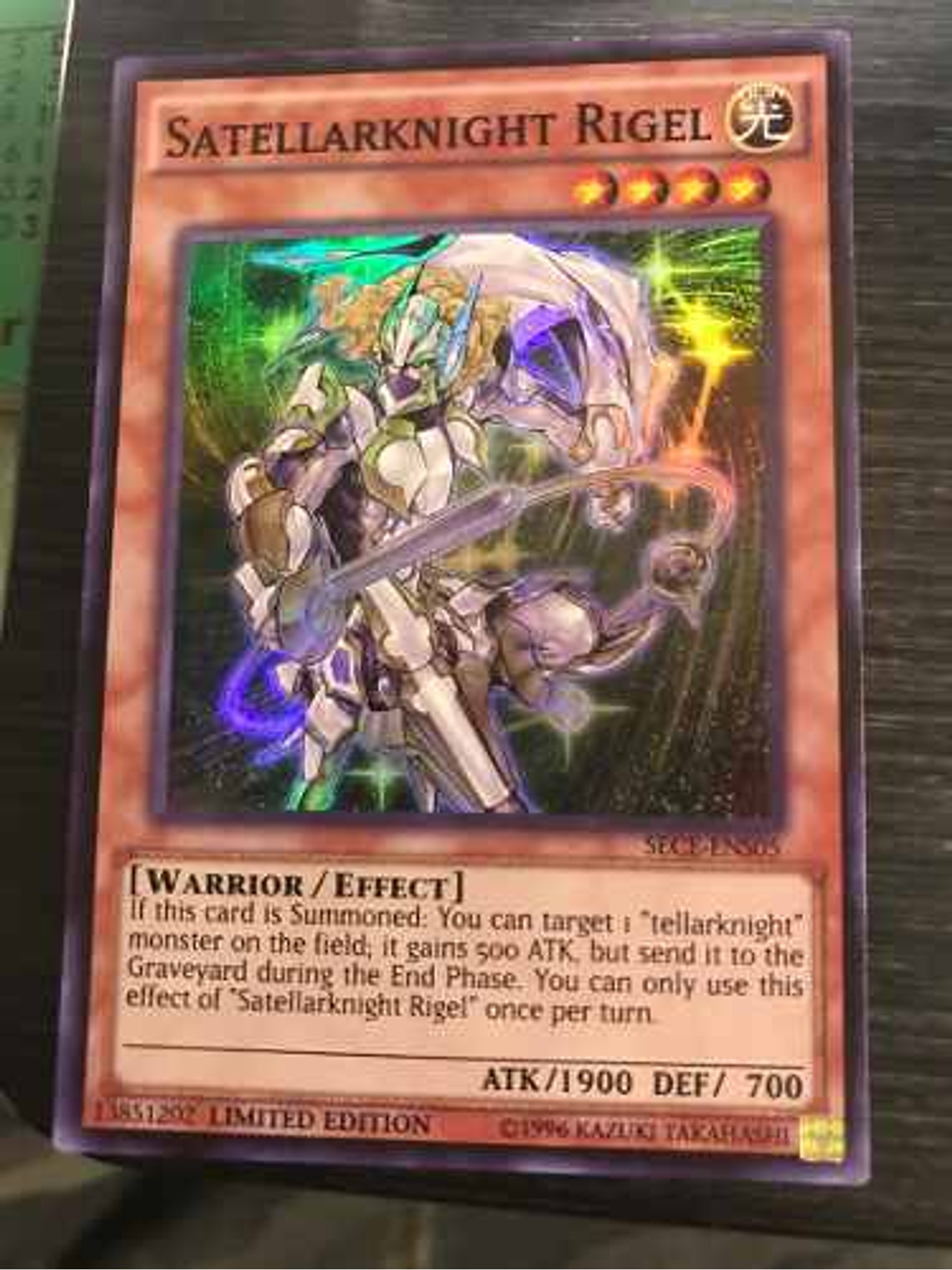 Satellarknight Rigel - sece-ens05 - Super Rare 1st Edition 1