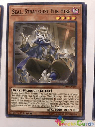 Seal, Strategist Fur Hire - mp19-en248 - Common 1st Edition