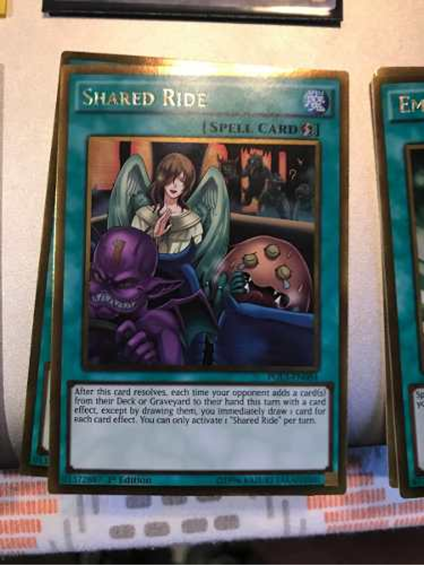 Shared Ride - pgl3-en084 - Gold Rare 1st Edition 1
