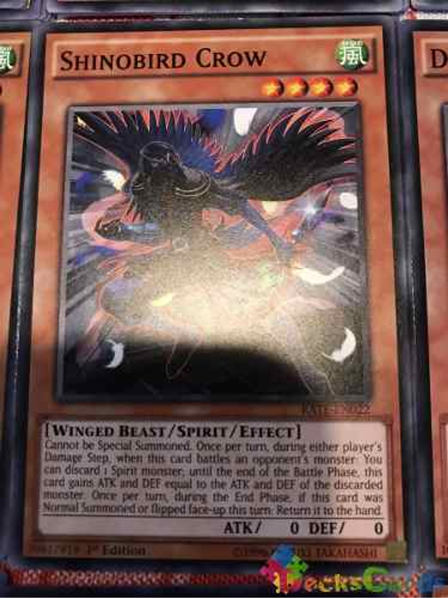 Shinobird Crow - rate-en022 - Common 1st Edition 1