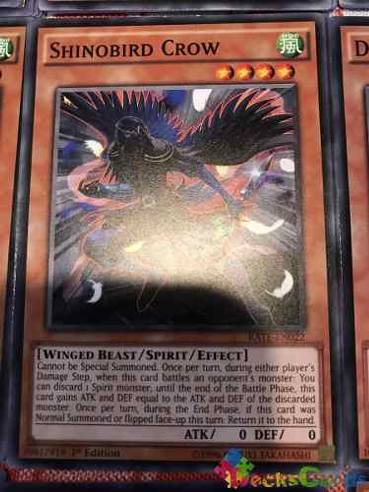 Shinobird Crow - rate-en022 - Common 1st Edition 1