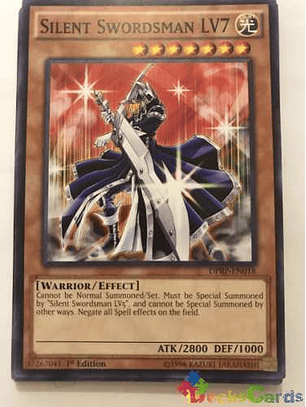 Silent Swordsman Lv7 - dprp-en018 - Common 1st Edition