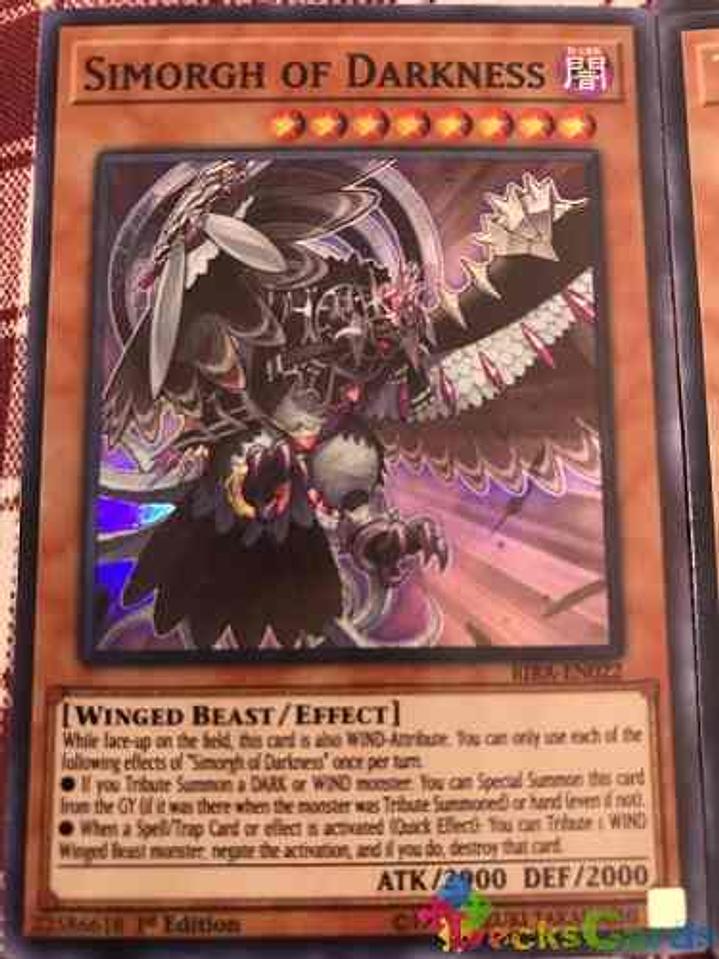 Simorgh Of Darkness - rira-en022 - Super Rare 1st Edition 1