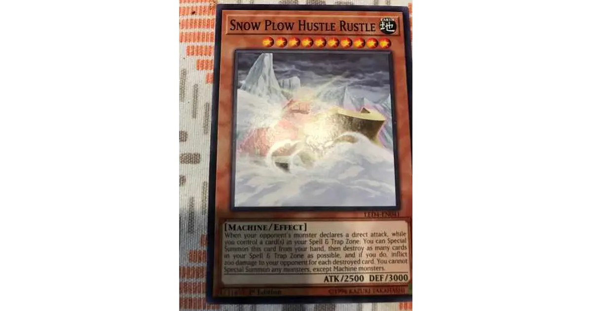 Yu-Gi-Oh! Karte 'Snow Plow Hustle Rustle' – Ultra Rare, 1st Edition, DRL3-EN071
