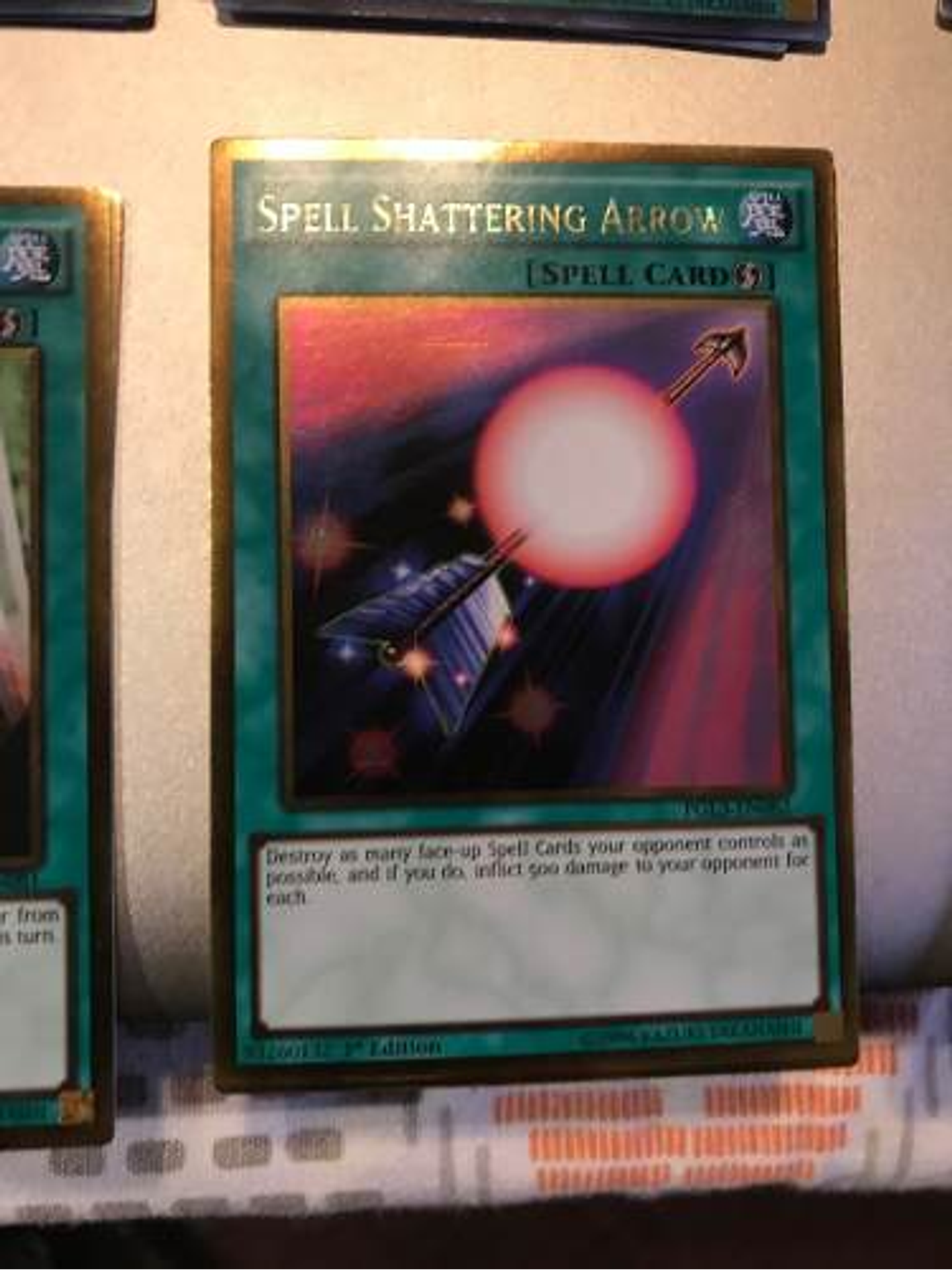 Spell Shattering Arrow - pgl3-en082 - Gold Rare 1st Edition 1