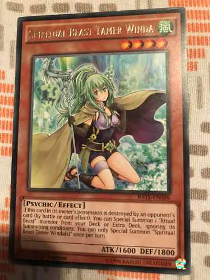 Spiritual Beast Tamer Winda - rate-en026 - Rare 1st Edition 1