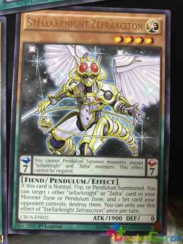 Stellarknight Zefraxciton - Cros-en021 - Rare 1st Edition 1