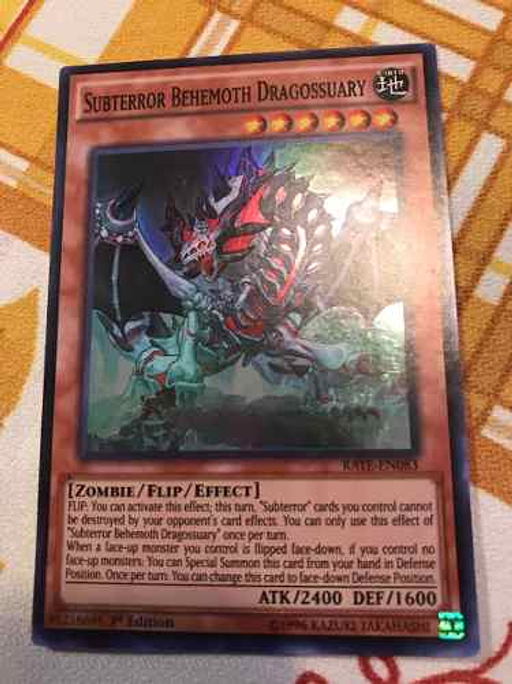 Subterror Behemoth Dragossuary - RATE-EN083 - Super Rare 1st Edition 1