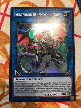 Subterror Behemoth Fiendess - cibr-en098 - Super Rare 1st Edition