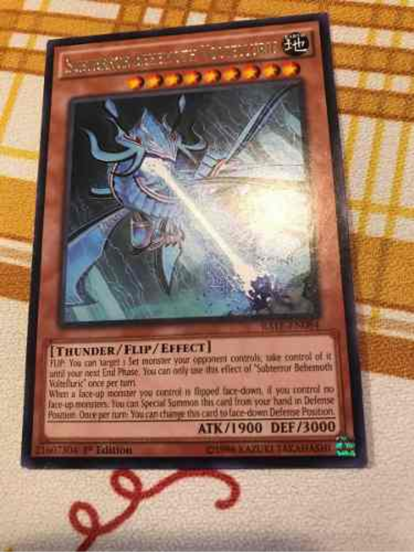Subterror Behemoth Voltelluric - rate-en084 - Rare 1st Edition 1