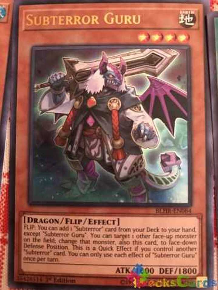 Subterror Guru - blhr-en084 - Ultra Rare 1st Edition 1