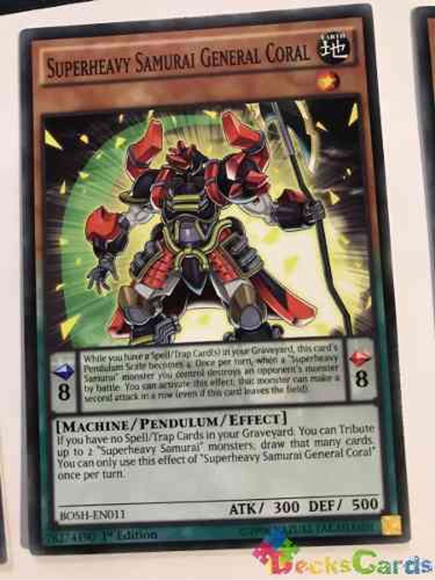 Superheavy Samurai General Coral - bosh-en011 - Common 1st Edition 1