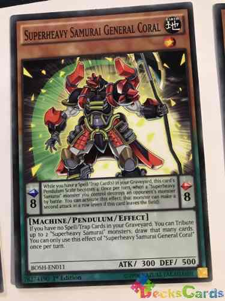 Superheavy Samurai General Coral - bosh-en011 - Common 1st Edition 1