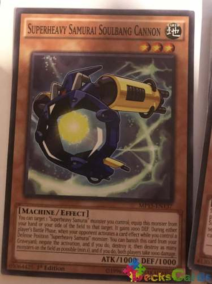 Superheavy Samurai Soulbang Cannon - mp15-en137 - Common 1st Edition 1