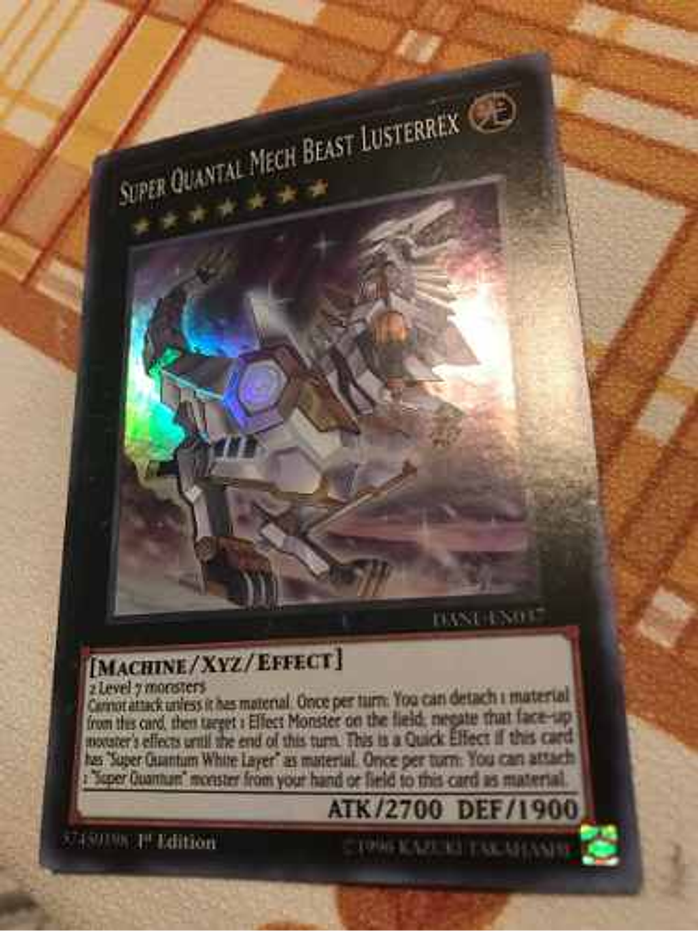Super Quantal Mech Beast Lusterrex - dane-en037 - Super Rare 1st Edition 1