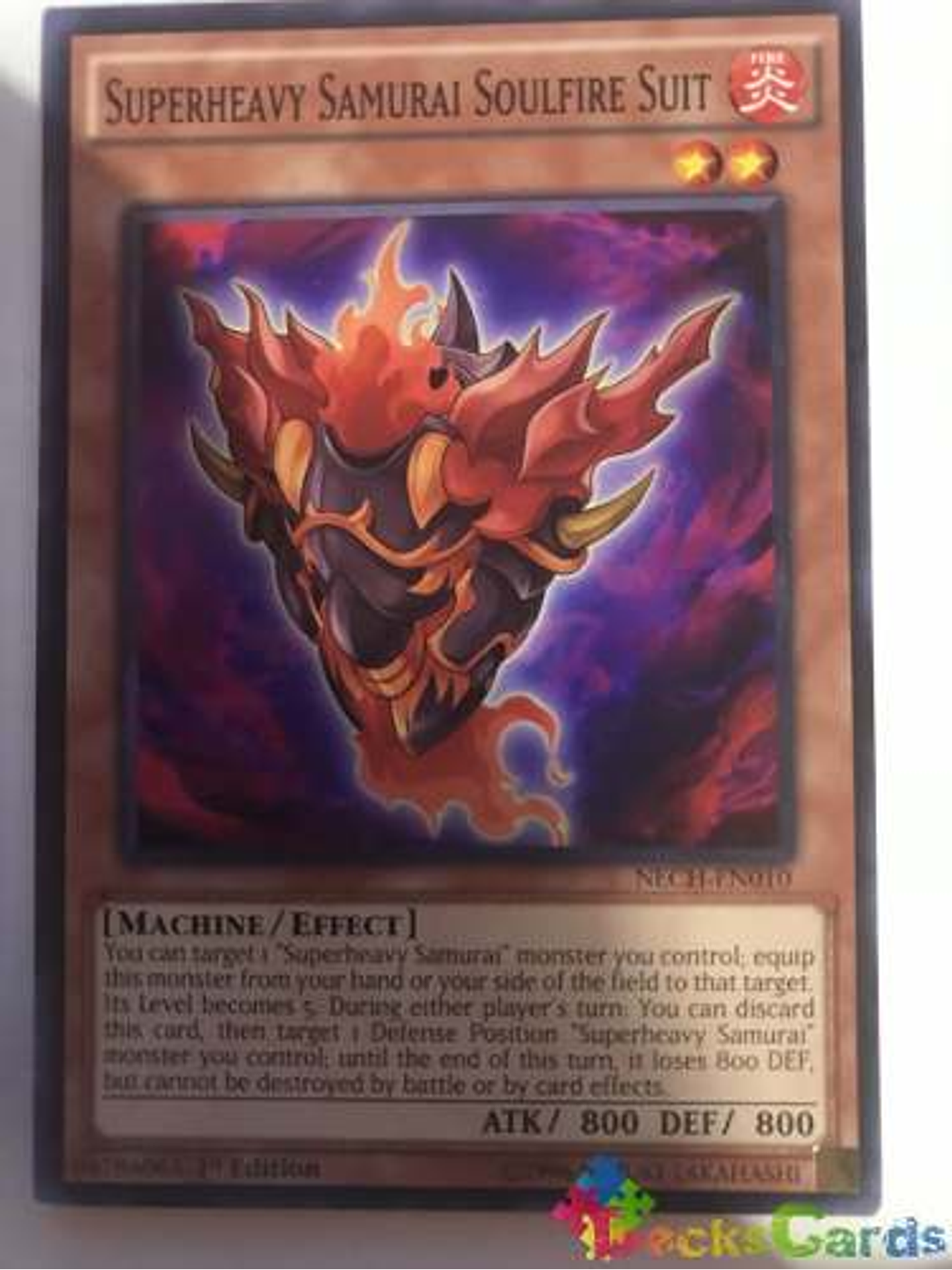 Superheavy Samurai Soulfire Suit - NECH-EN010 - Common 1st Edition 2