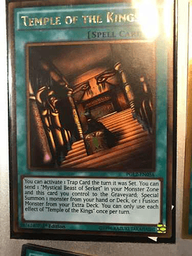 Temple Of The Kings - pgl2-en056 - Gold Rare 1st Edition