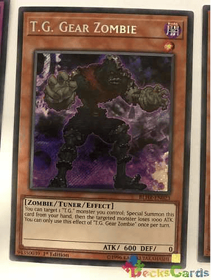 T.g. Gear Zombie - blhr-en023 - Secret Rare 1st Edition