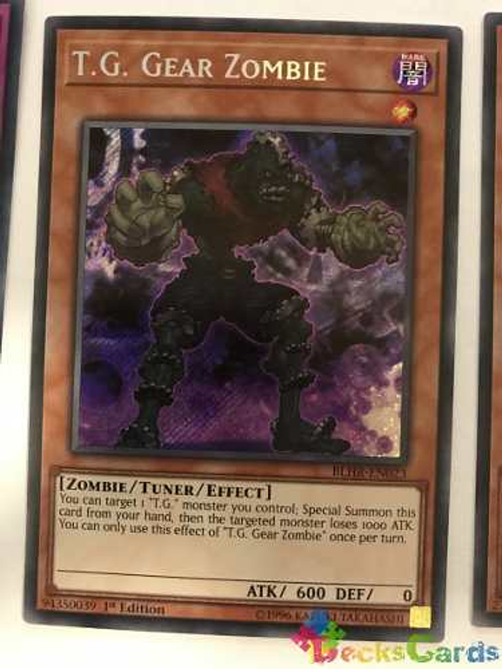 T.g. Gear Zombie - blhr-en023 - Secret Rare 1st Edition 1