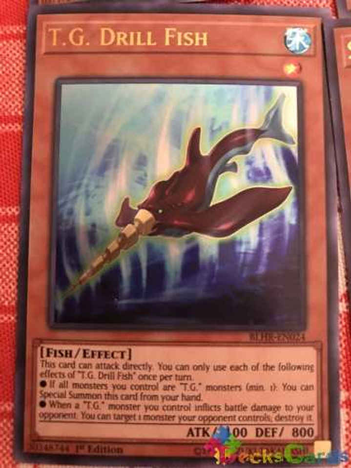 T.g. Drill Fish - blhr-en024 - Ultra Rare 1st Edition 1