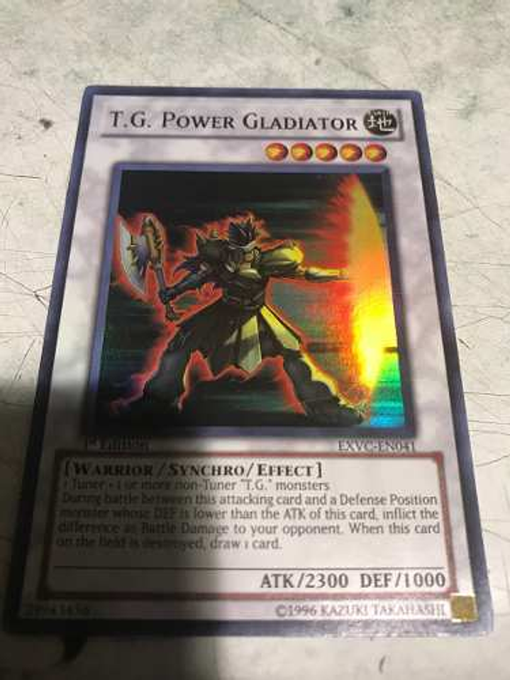 T.g. Power Gladiator - exvc-en041 - Super Rare 1st Edition 1