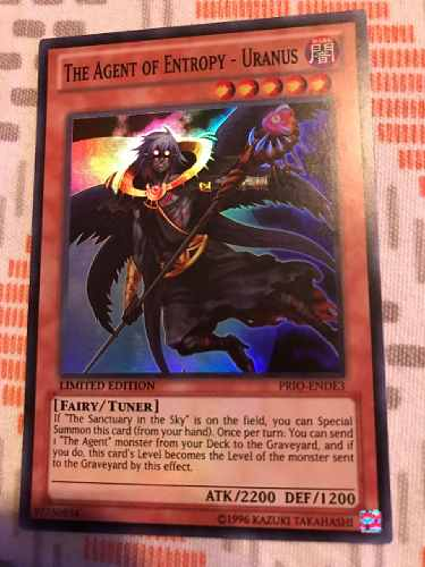 The Agent Of Entropy - Uranus - prio-ende3 - Super Rare 1st 1