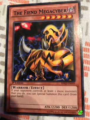 The Fiend Megacyber - bp02-en009 - Rare 1st Edition