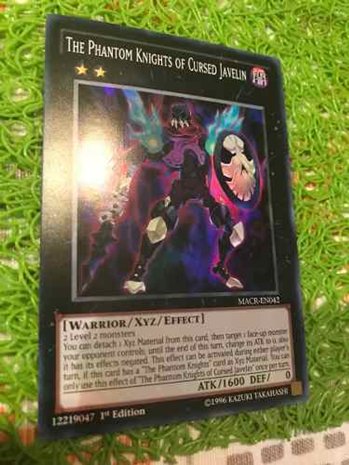 The Phantom Knights of Cursed Javelin - MACR-EN042 - Super Rare 1st Edition 1