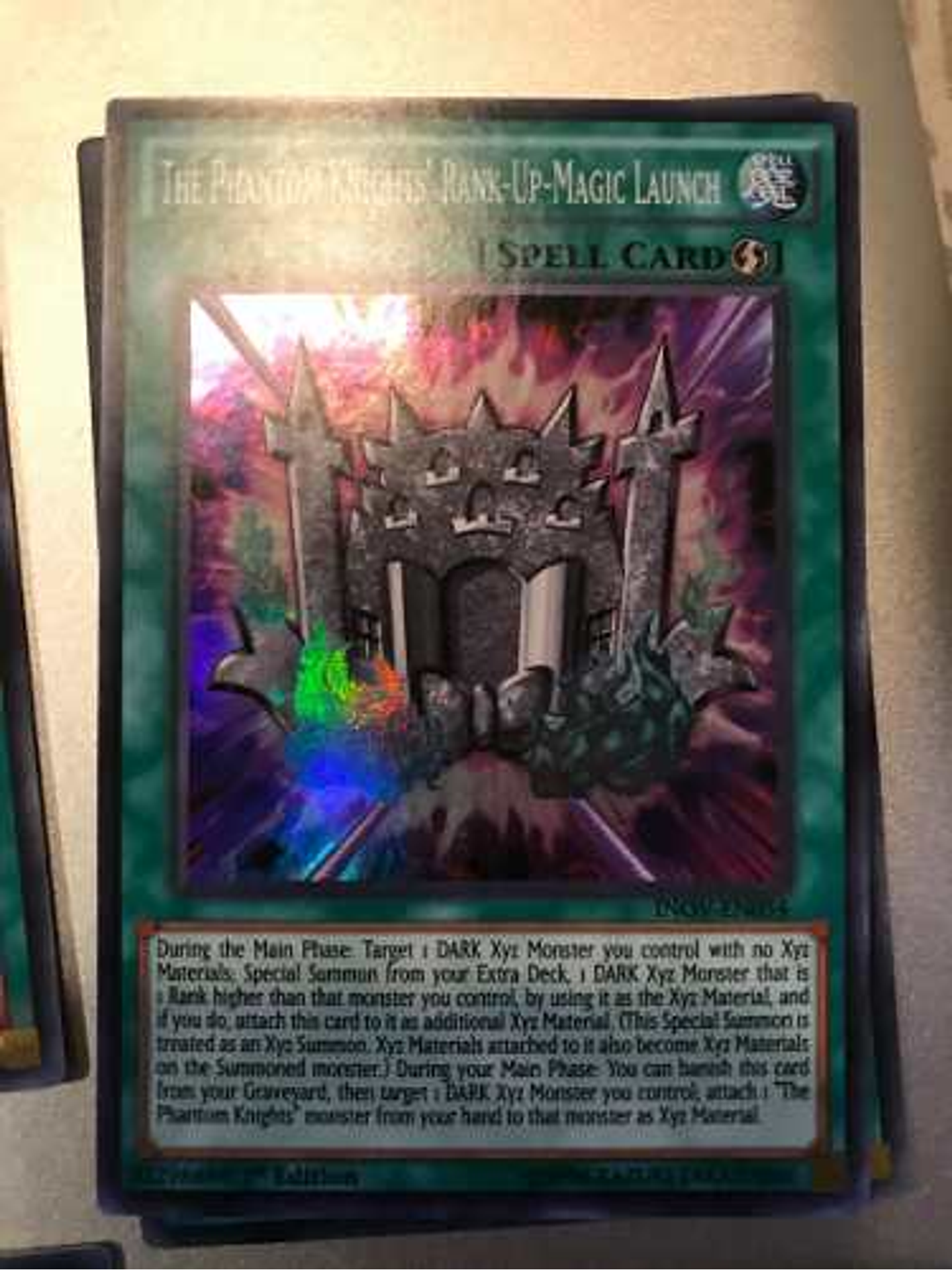 The Phantom Knights' Rank-up-magic Launch - inov-en054 - Super Rare 1st Edition 1