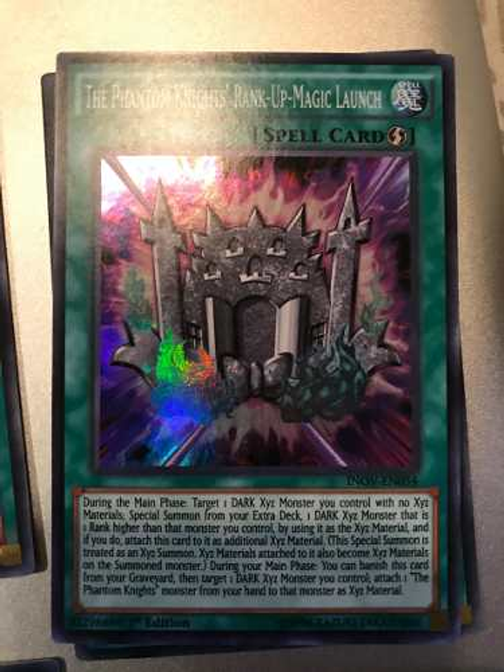 The Phantom Knights' Rank-up-magic Launch - inov-en054 - Super Rare 1st Edition 1