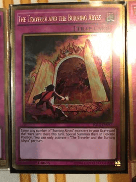 The Traveler and the Burning Abyss - PGL3-EN097 - Gold Rare 1st Edition