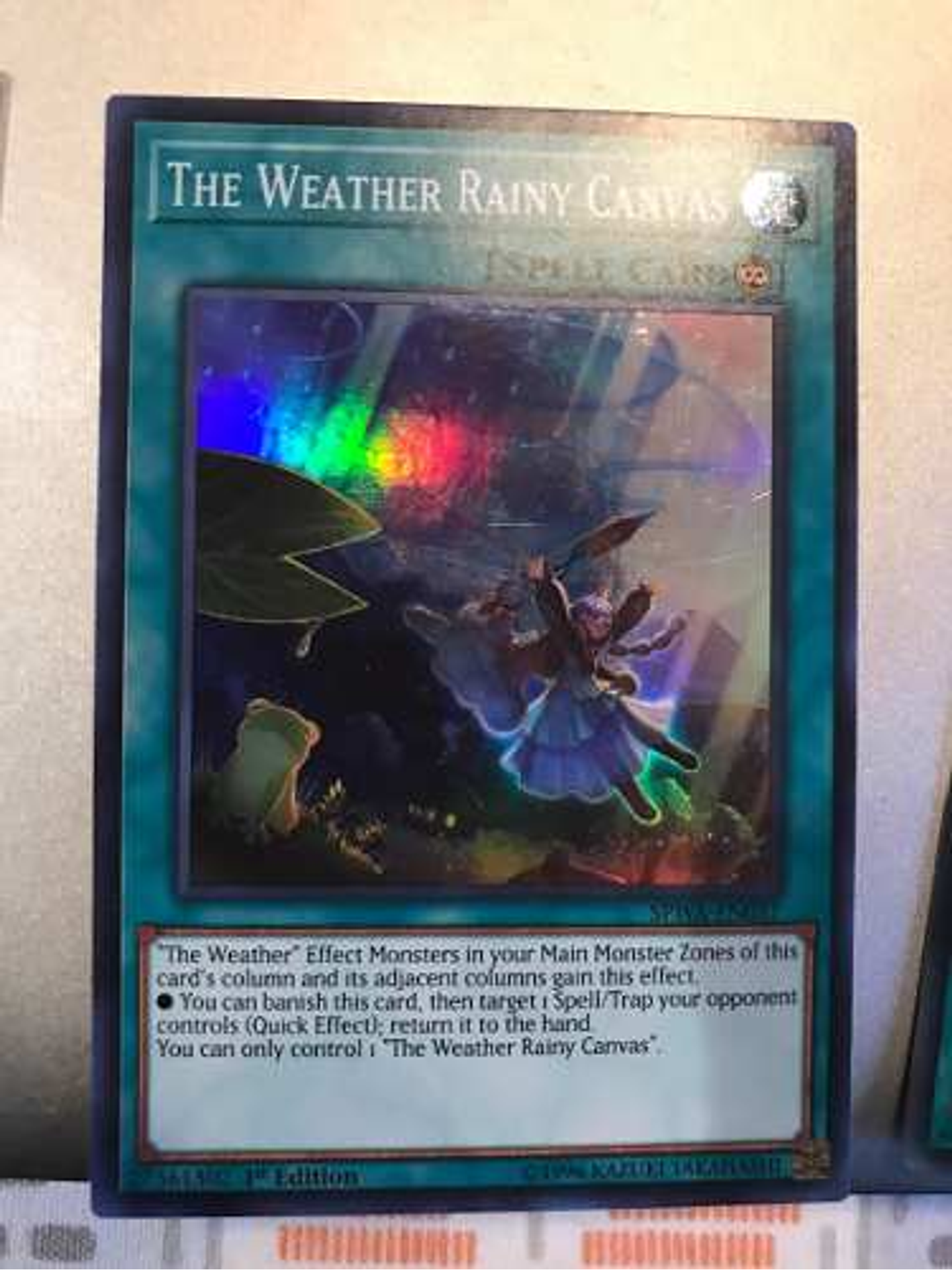 The Weather Rainy Canvas - spwa-en037 - Super Rare 1st Editi 1