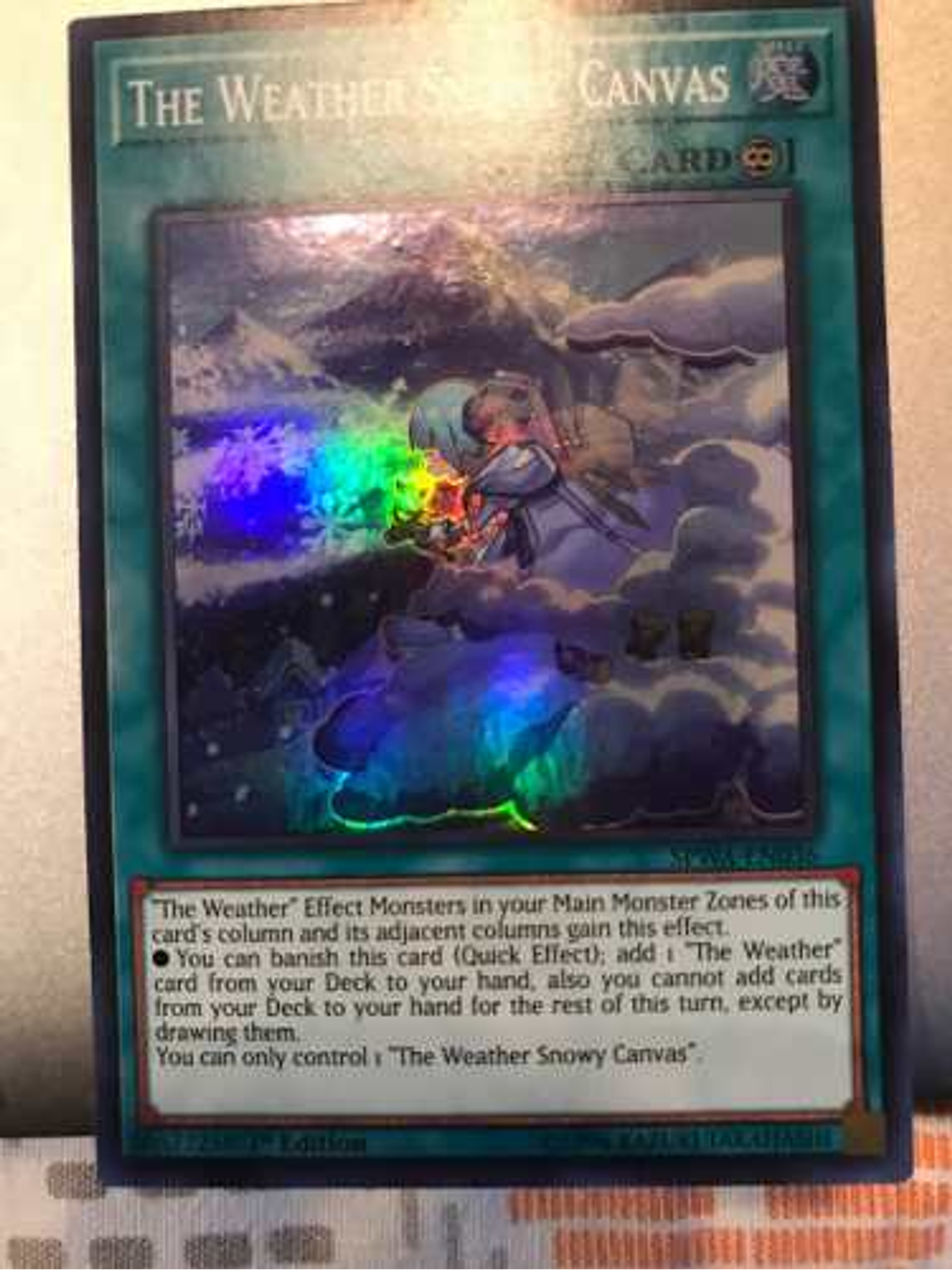 The Weather Snowy Canvas - spwa-en036 - Super Rare 1st Editi 1